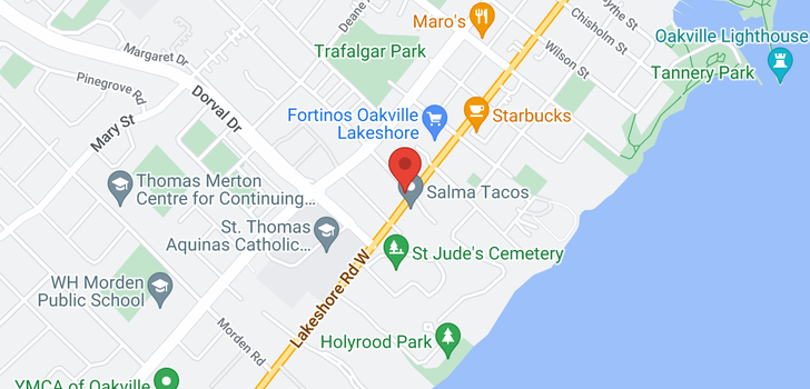 map of #409 -205 LAKESHORE RD W